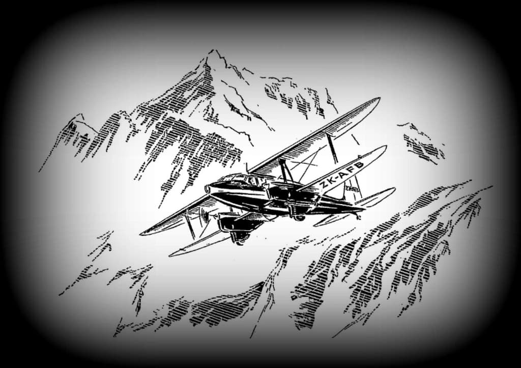 Sketch of the Dragonfly flying through Rainbow Col.
